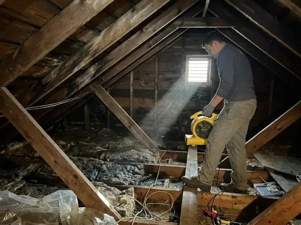 attic-water-damage-drying-proc-007 — frequently asked questions, Emergency Water Extraction & 24/7 Flood Response in Ladonia…